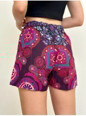 Short Indiano Mandala - Mundo Real
