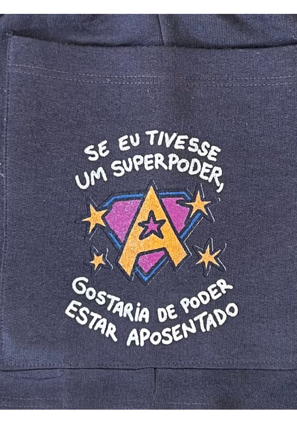 Short Moletom Aposentado - Grafite