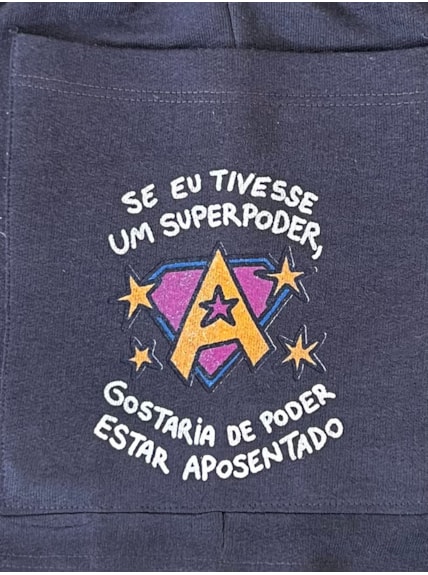 Short Moletom Aposentado - Grafite