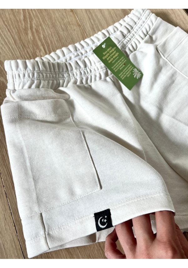 Short Moletom Freedom in Movement - Off-White