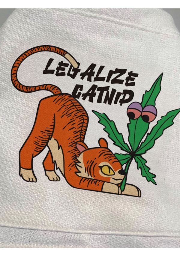 Short Moletom Legalize - Off-White