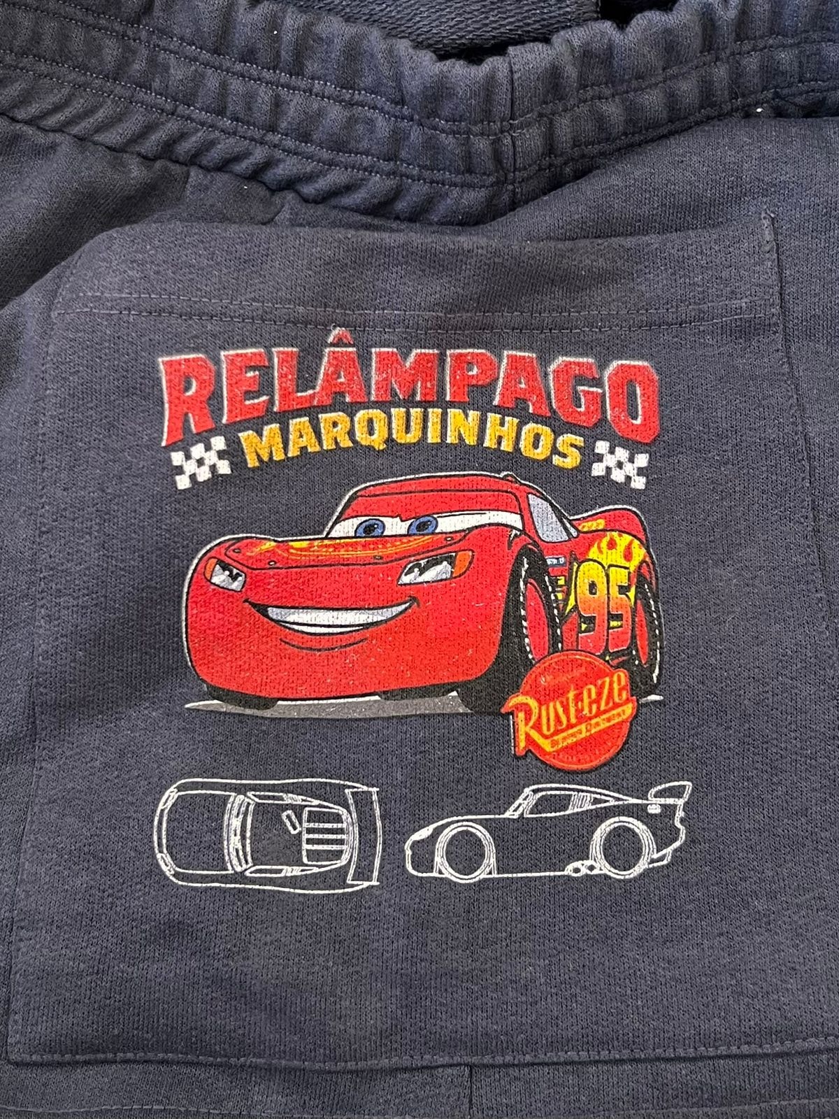 Short Moletom Relâmpago Marquinhos - Grafite — imagem 2
