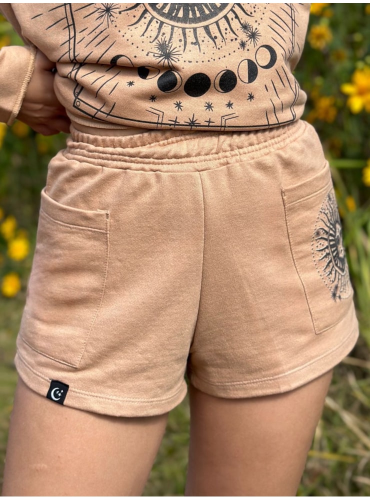 Short Moletom Solar - Capuccino — imagem 2
