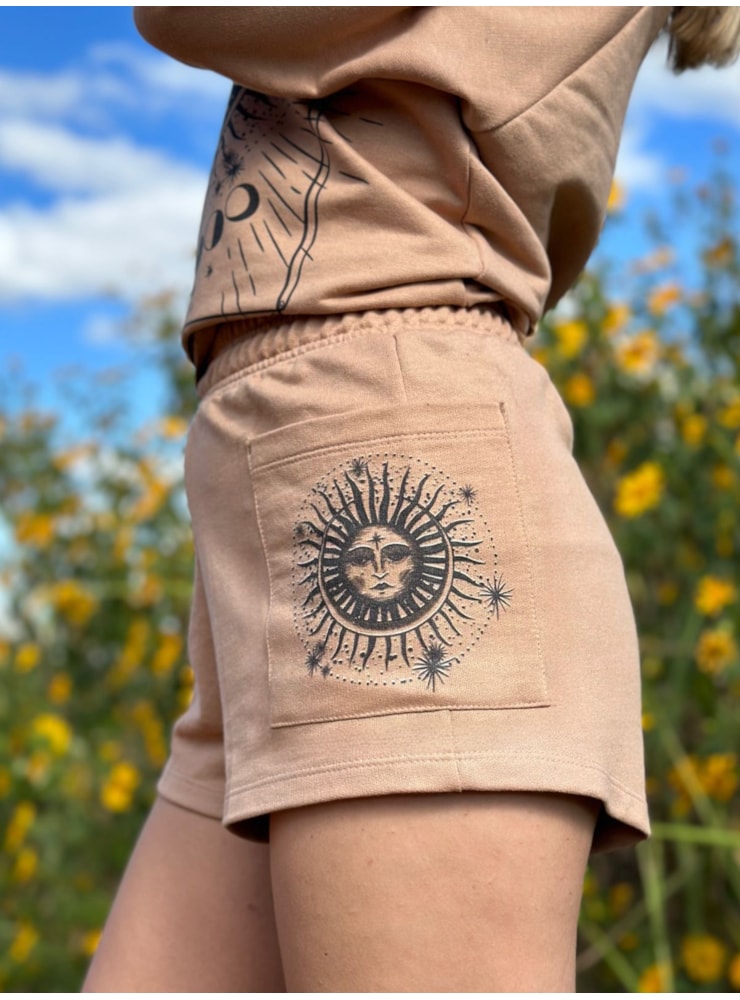 Short Moletom Solar - Capuccino — imagem 1