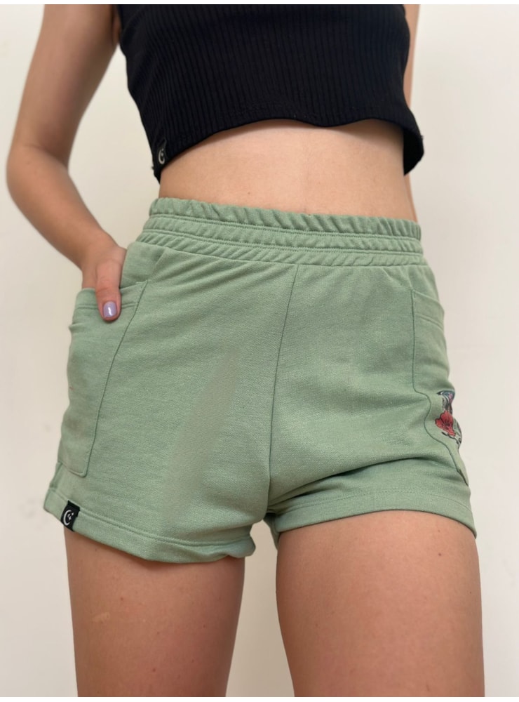 Short Moletom Sunshine - Verde Menta — imagem 2