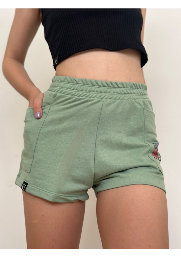 Short Moletom Sunshine - Verde Menta
