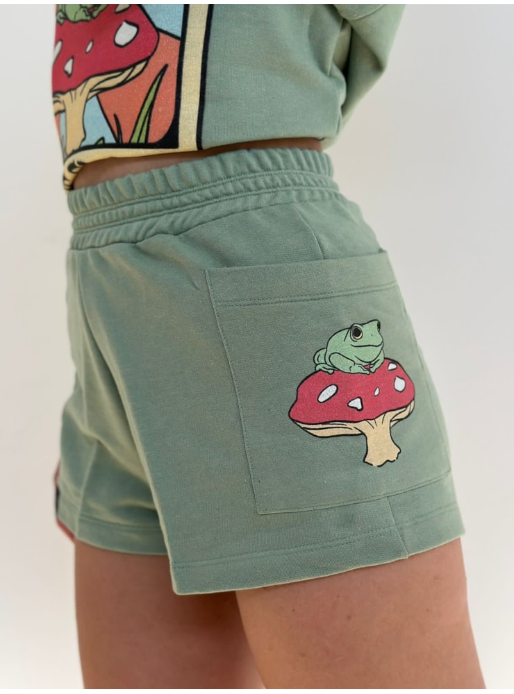 Short Moletom The Frog - Verde Menta — imagem 1