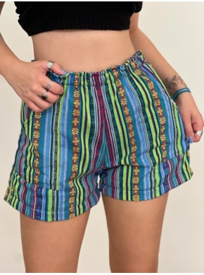 Short Peruano Azul - Free Spirit
