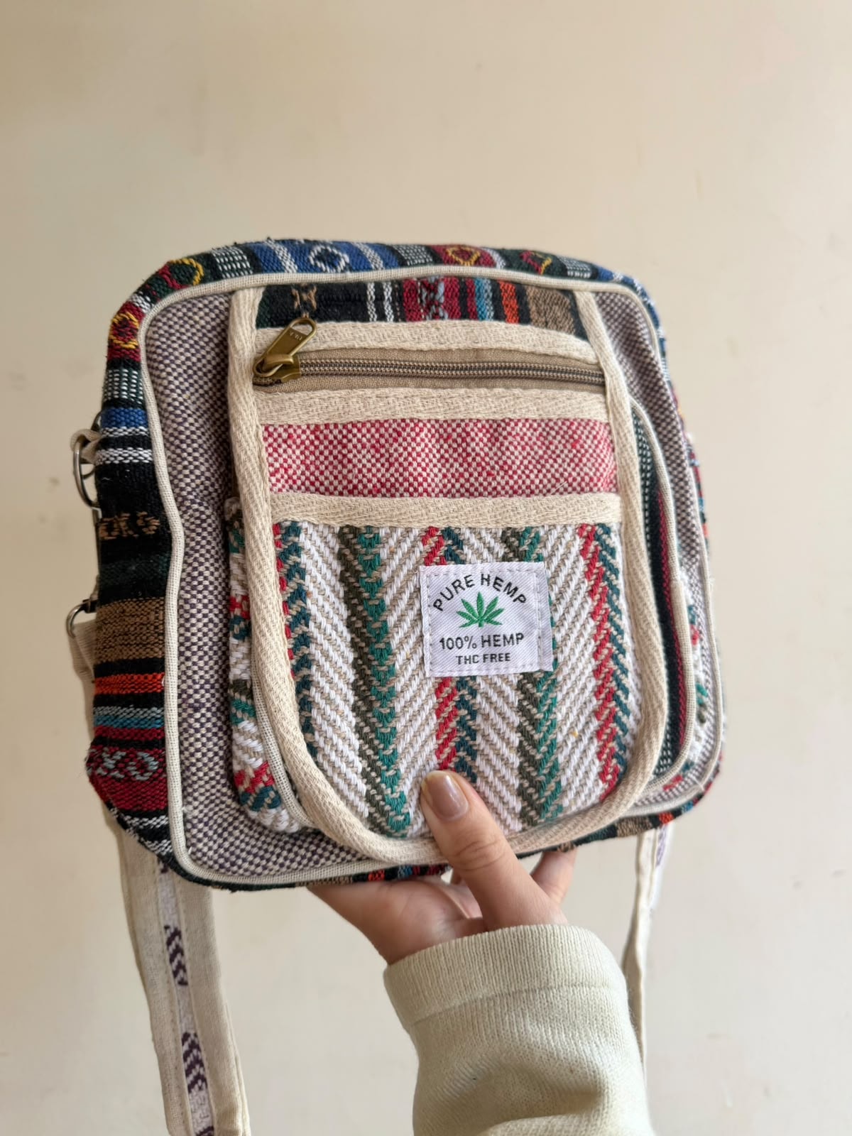 Shoulder Bag Hemp Cânhamo - Flor de Fogo — imagem 1