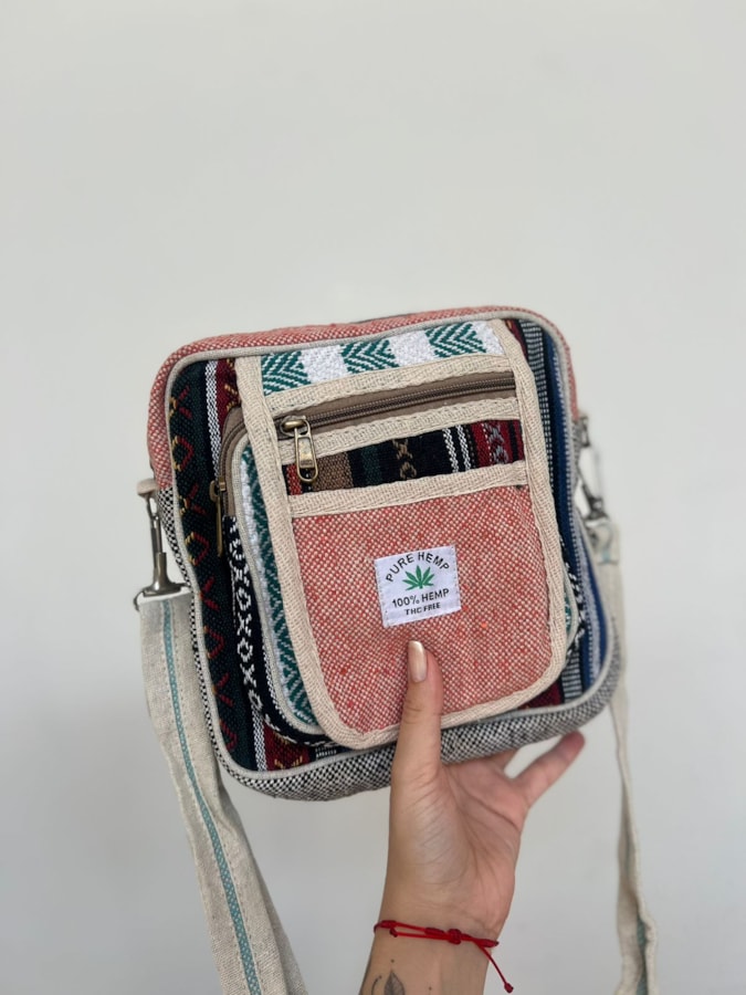 Shoulder Bag Hemp Cânhamo - Gratidão — imagem 1