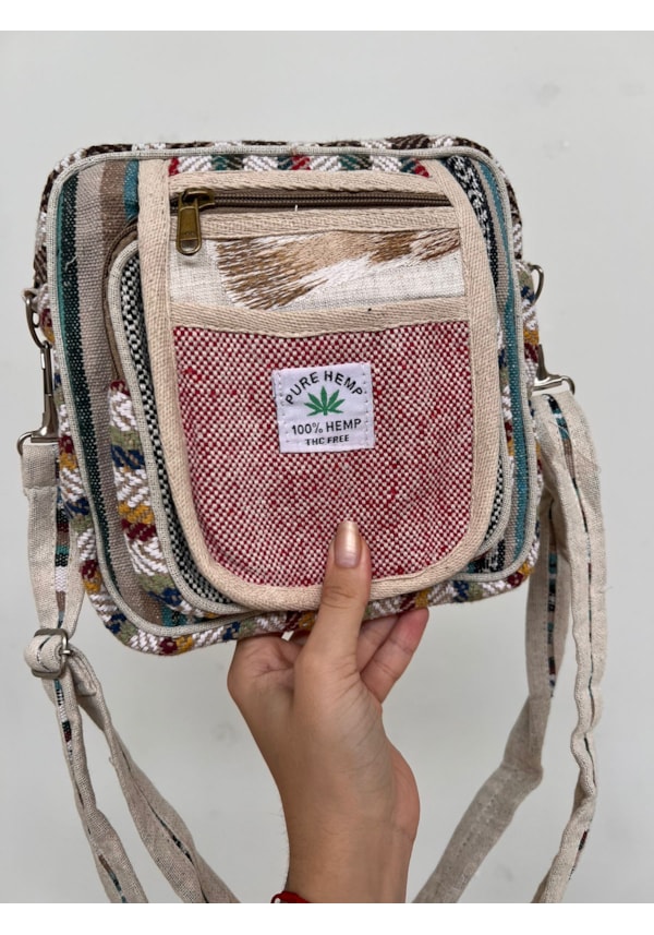 Shoulder Bag Hemp Cânhamo - Gratidão