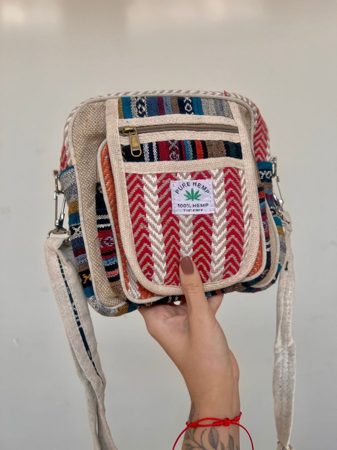 Shoulder Bag Hemp Cânhamo - Paz Terrível — imagem 1