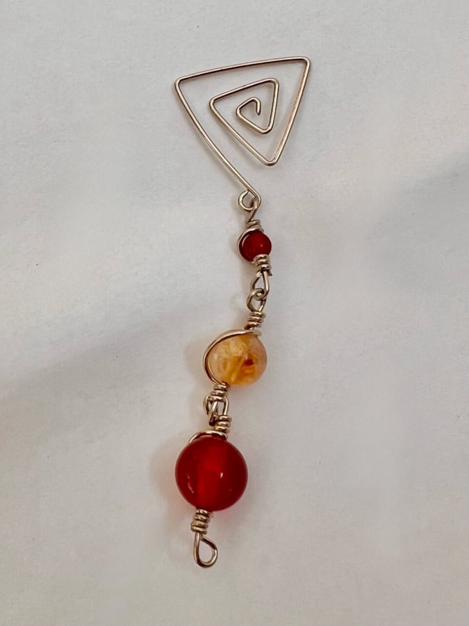 Suporte Para Chá - Ágata de Fogo e Citrino — imagem 1