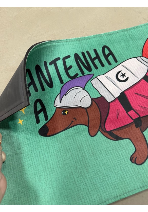 Tapete Cachorro Mantenha a Porta Fechada