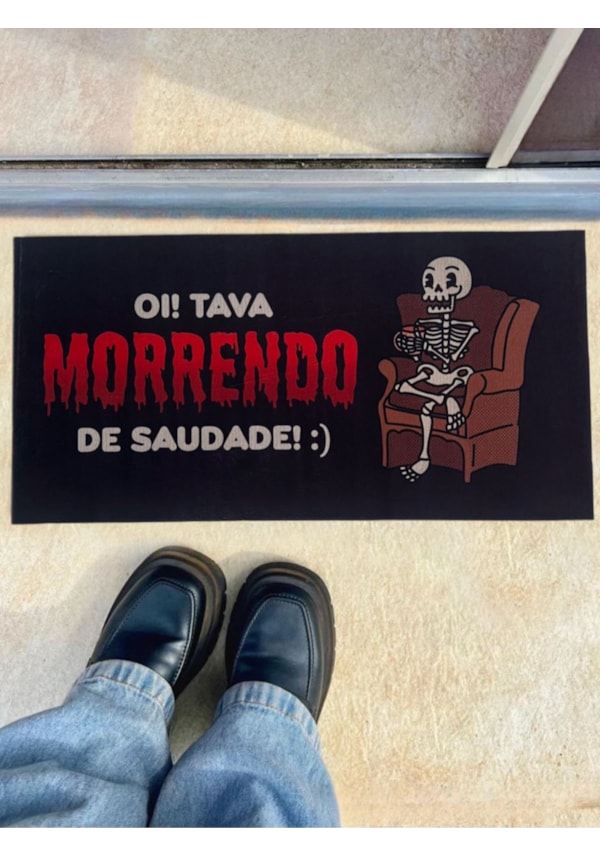 Tapete Caveira com Saudade