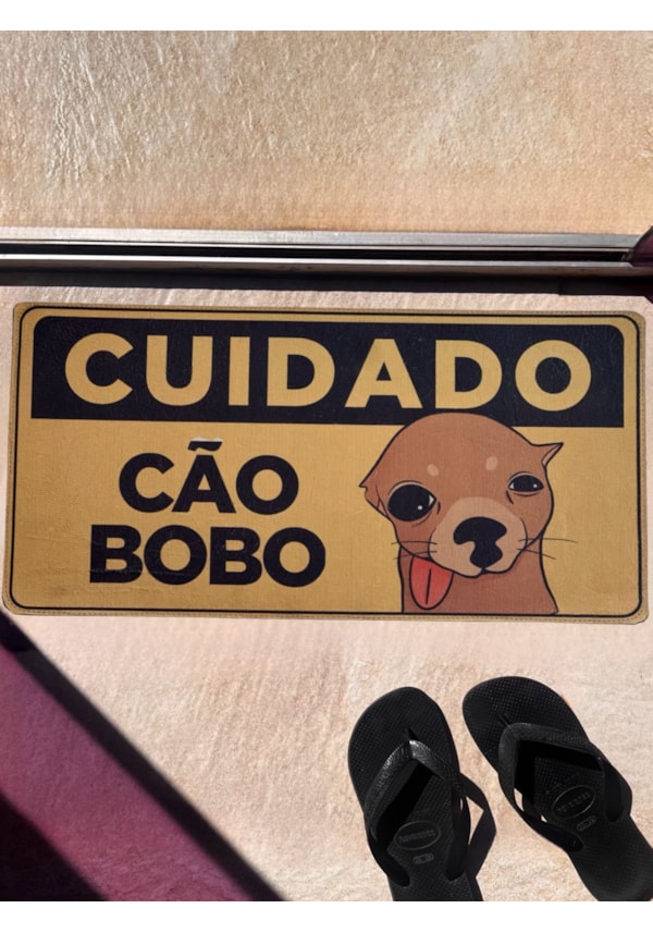 Tapete Cuidado Cão Bobo