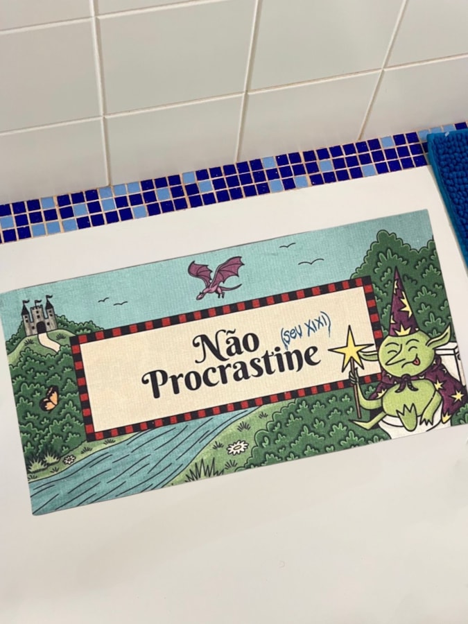 Tapete Não Procrastine seu xixi — imagem 1