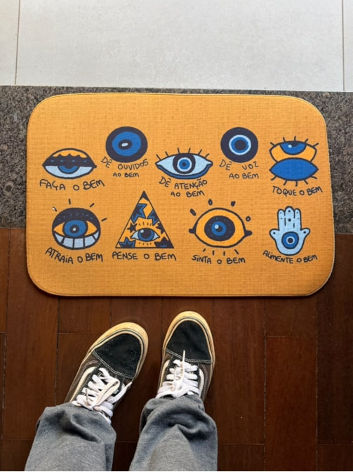 Tapete O Bem é Amuleto de Proteção