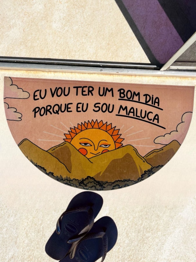 Tapete Sol Bom Dia - Meia Lua — imagem 1