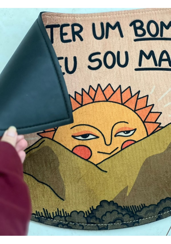 Tapete Sol Bom Dia - Meia Lua