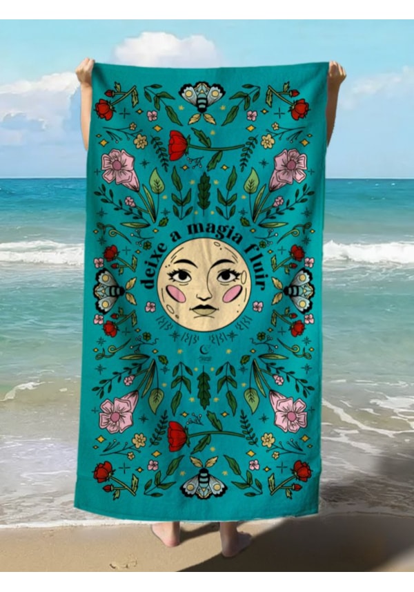 Toalha de Praia - Deixe a Magia Fluir