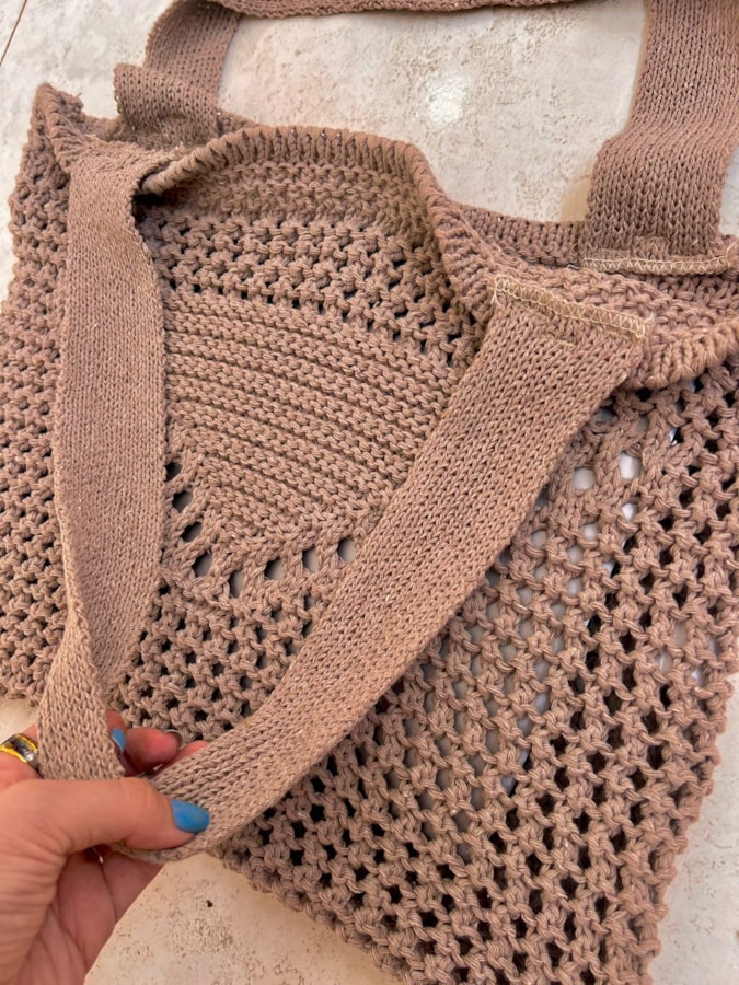 Tote Bag Crochê Areia — imagem 2