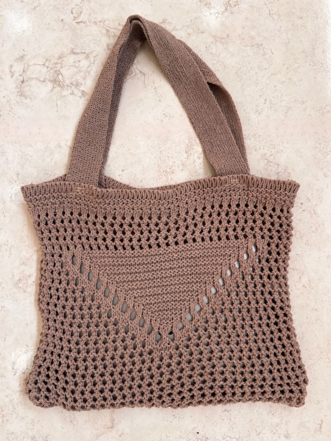 Tote Bag Crochê Areia — imagem 1