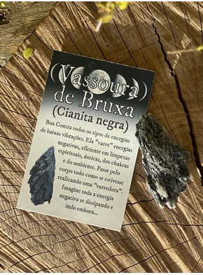 Vassoura de Bruxa - Cianita Negra