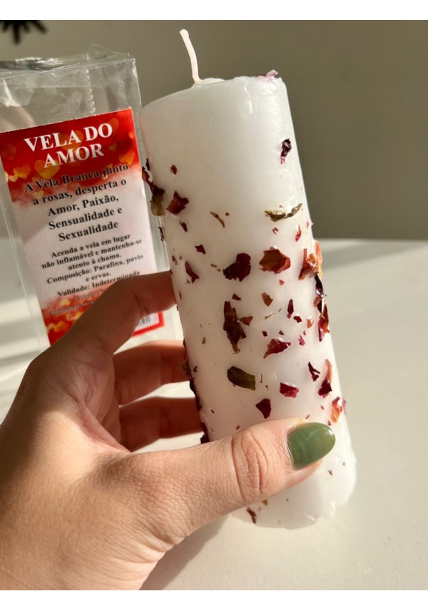 Vela Amor com Rosas