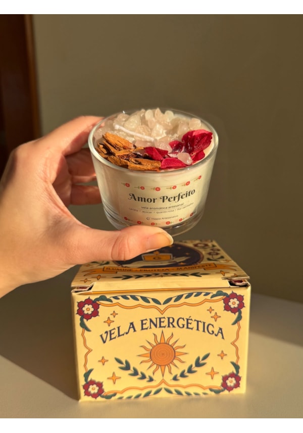 Vela Energética Amor Perfeito