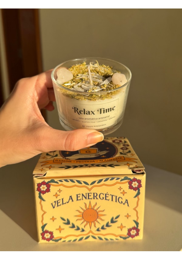 Vela Energética Relax Time