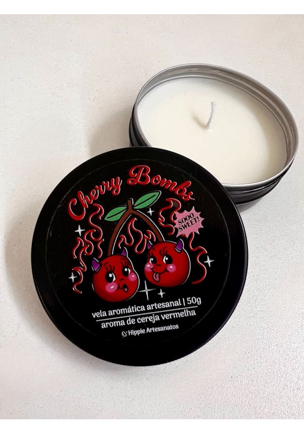 Vela na Lata Cherry Bombs 50g