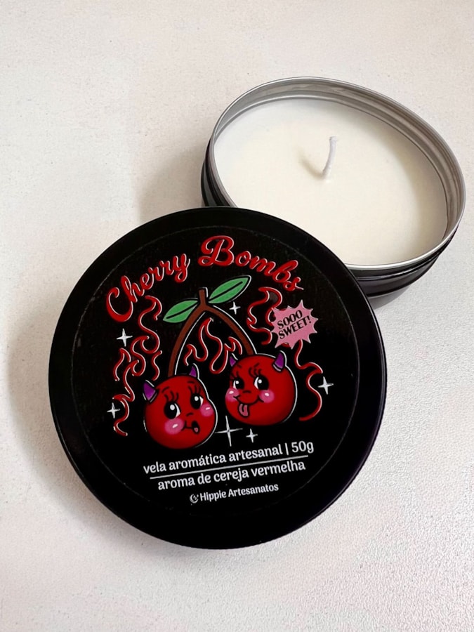 Vela na Lata Cherry Bombs 50g — imagem 1