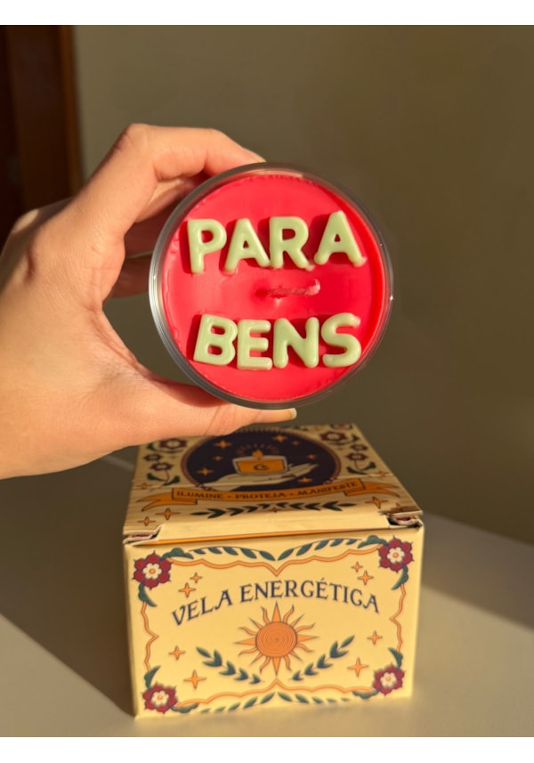 Vela Parabéns - Aroma Morango