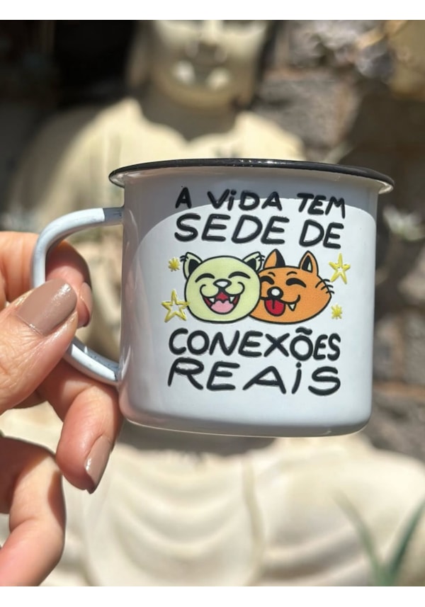 Xícara Conexões Reais - Metal 150ml