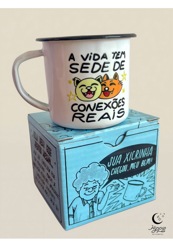 Xícara Conexões Reais - Metal 150ml
