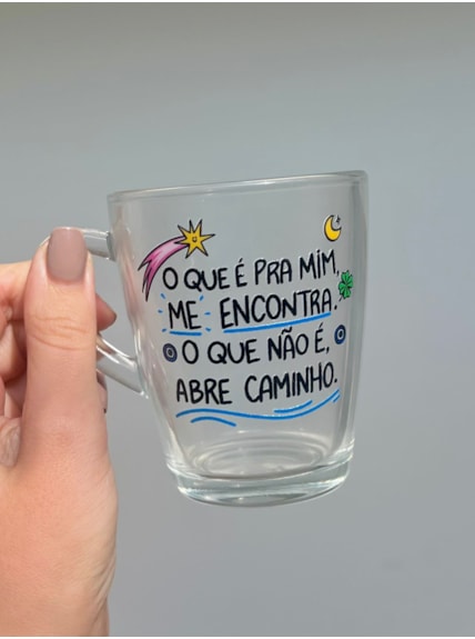 Xícara Expresso Abre Caminho - Vidro 170ml